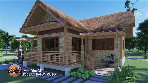 Blueprint Modern Bahay Kubo Design And Floor Plan