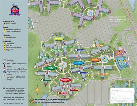 April 2017 Walt Disney World Resort Hotel Maps Photo 3 Of 33