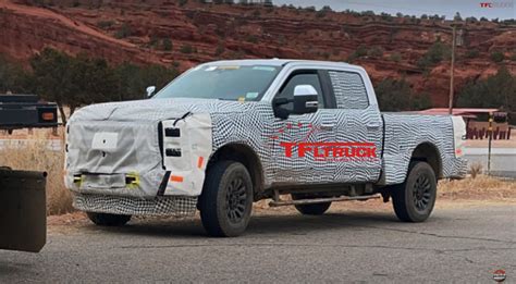 2023 Ford Super Duty Spied Hybrid Rumored With Pro Power Onboard Generator