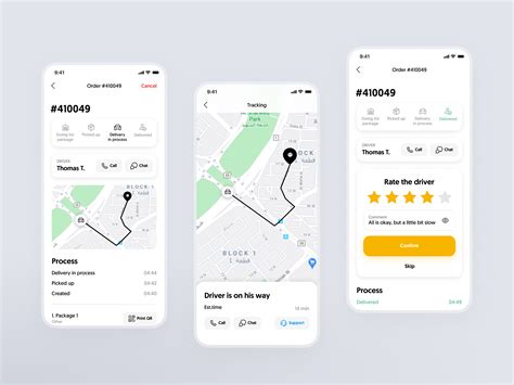 Order Tracking Ux Ui Delivery Ios App By Konstantin Zhuck On Dribbble