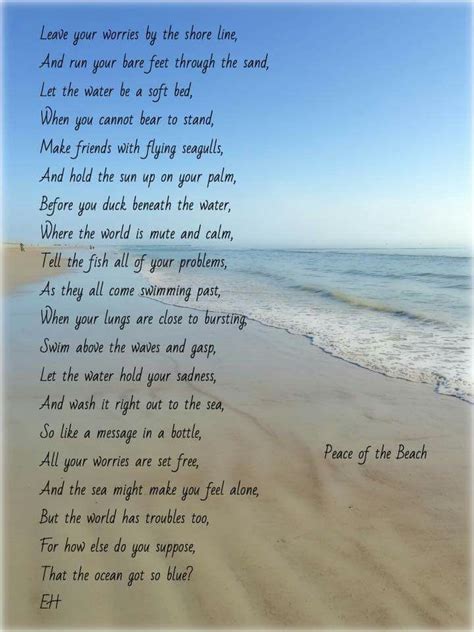 The Ocean Poem Beach Poems Ocean Poem Water Poems