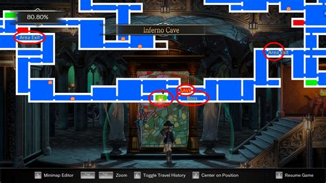 Bloodstained Ritual Of The Night Inferno Cave Guide Hold To Reset