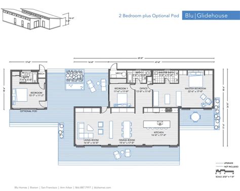 Blu Homes Glidehouse 2 Br Pod Floor Plan Modernprefabs