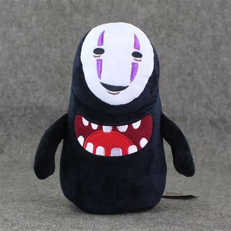 Spirited Away Plush Toy No Face Man With Big Mouth Stuffed Doll 25cm Miyazaki Hayao Anime