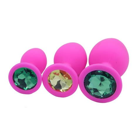 3 Pcs 3 Size Silicone Butt Plug Silicone Anal Sex Toys For Woman