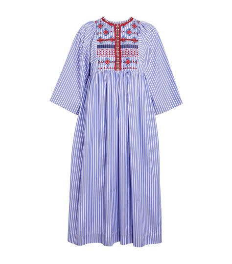 Sale Weekend Max Mara Cotton Striped Midi Dress Harrods Bd