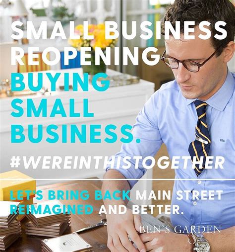 We Believe Small Businesses Reopening Can Choose To Shop With Small