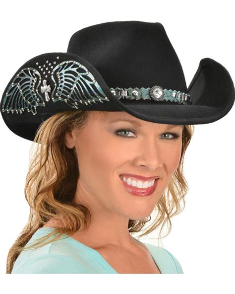 Bullhide Hats Womens Nobody But You Embellished Felt Cowgirl Hat Black Cowgirl Hats Cheap