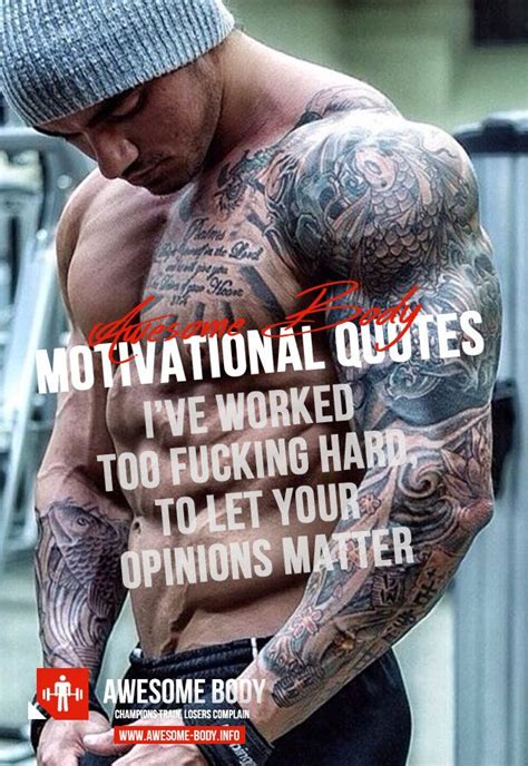 Bodybuilding Motivational Quotes I Really Like The Quote But Hes Not Too Bad Either For