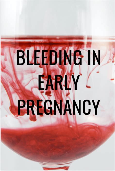 Bleeding In Early Pregnancy The Obgyn Mum