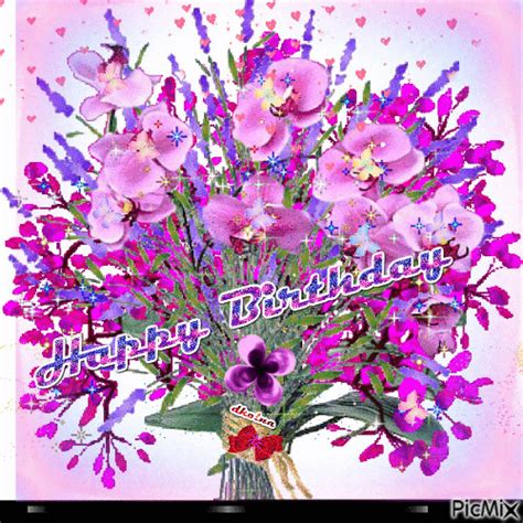 Birthday Flowers Animated  Birthday Flowers S Tenor
