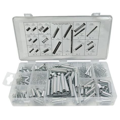 Beenlen 200 Pcs Spring Assortment Kit Metal Compression And Extension