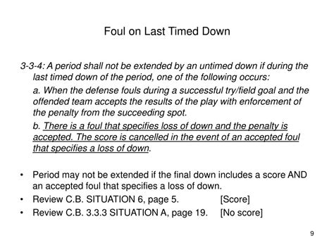 Ppt 2005 Nfhs Football Rule Changes Editorial Changes And Points Of