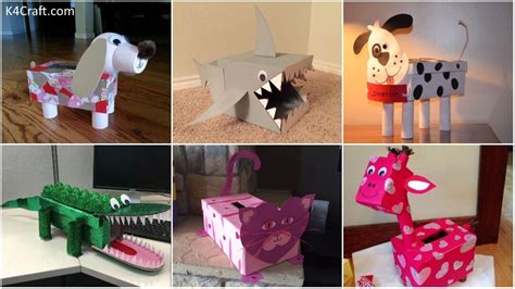Creative Cardboard Box Crafts For Kids Kids Art And Craft