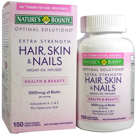 Natures Bounty Optimal Solutions Hair Skin And Nails Extra Strength