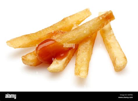 French Fries With Ketchup Stock Photo Alamy