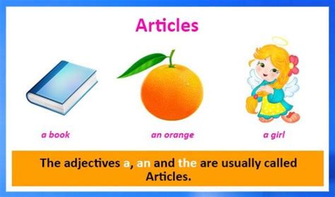 The Articles · English Grammar Exercise Beginner Level Bitgab