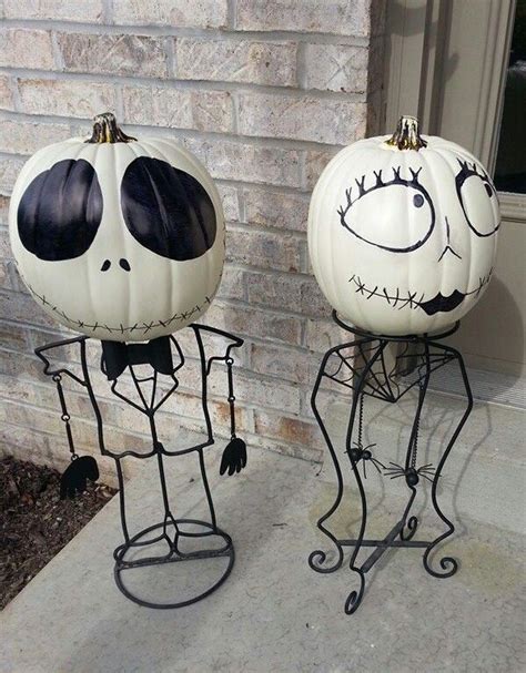Jack Skellington And Sally Fall Halloween Decor Halloween Boo