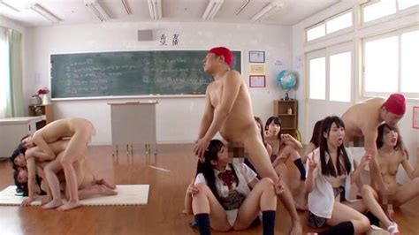 Japanese Teachers Freeze Time To Create Naked Tower Of Butts