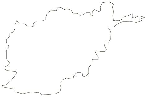 Afghanistan Map Terrain Area And Outline Maps Of Afghanistan