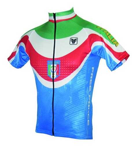 Meu sonho era ter uma camisa padrão oficial do meu time. Camisa Ciclismo Itália Free Force
