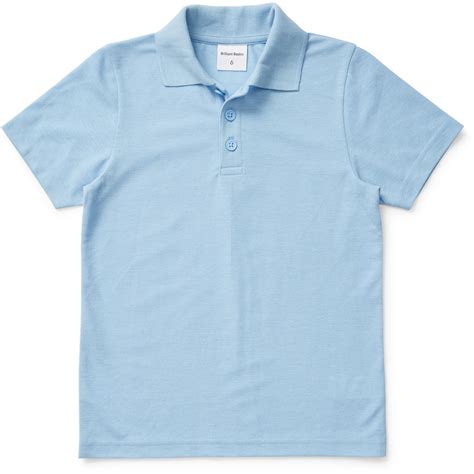 Brilliant Basics Kids Polo Shirt Sky Blue Big W