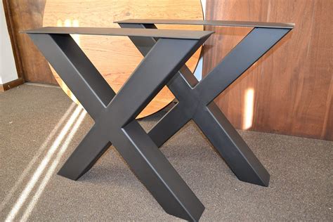 Metal Table Legs X Frame Style Any Size And Color Table Metal Meuble Metal Table En Acier