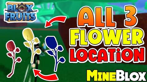 How To Get Race V In Blox Fruits All Flower Locations Red Blue