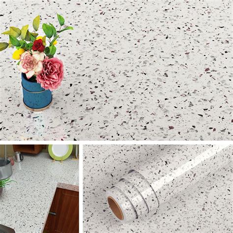 Livelynine 24 X200 Quartz Granite Countertop Contact Paper Waterproof