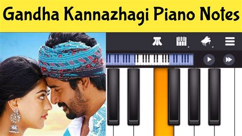 Gandha Kannazhagi Piano Notes Tamil Songs Piano Notes Youtube