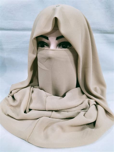 Plain Niqab Ready To Wear Fawn SuZain Hijabs