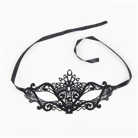 Black Lace Eye Mask Hollow Out Halloween Cosplay Sex Mask Etsy