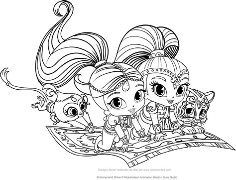 Explore 623989 free printable coloring pages for you can use our amazing online tool to color and edit the following shimmer shine coloring pages. Shimmer and Shine coloring page