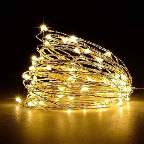 Battery Operated Fairy String Lights Led Mini String Lights 50 Led 16 5 Ft Battery