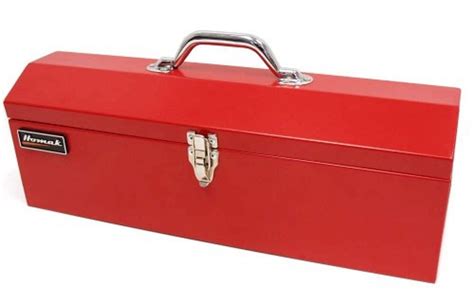 Steel Hip Roof Tool Box Red Short 19 Inches