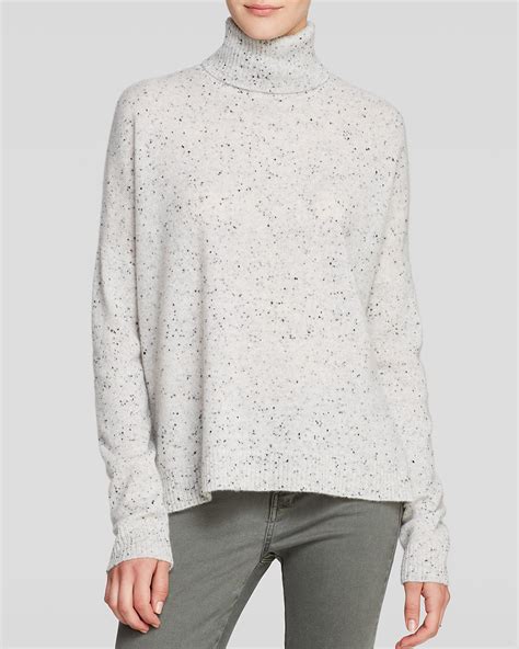 C By Bloomingdales Speckled Turtleneck Cashmere Sweater Women