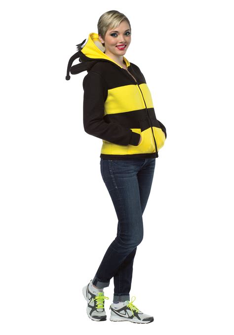 Adult Bumble Bee Hoodie Costume Plus Size 1x