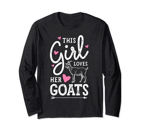 This Girl Loves Her Goats T Shirt Goat Lover Women Farm T