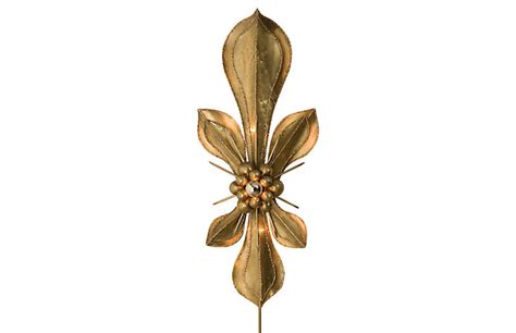 Between the classical period and the. Global Views - Fleur De Lis Wall Sconce, Brass | One Kings ...