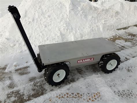 Motorized Utility Cart Electric Wagon Carry Up To 2000lbs Electric
