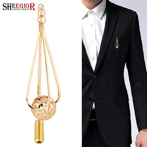 Gold Silver Color Long Pins Brooches For Women Fashion Jewelry Lovely
