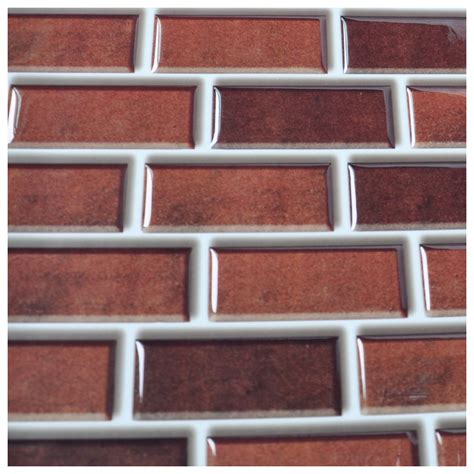 Peel And Stick Brick Backsplash Tile For Kitchen 12x12 Set Of 6