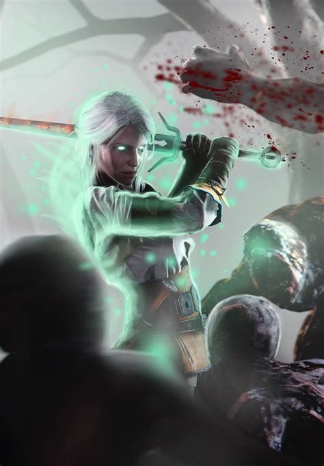 Geralt Gwent Card Ciri Remake By Ingyuarts On Deviantart