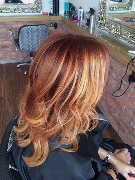 gorgeous copper and blonde ombré hair styles balayage hair ombre hair