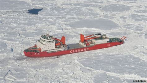 Antarctic Rescue Chinese Ship Xue Long Stuck In Ice Bbc News