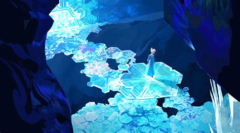 Download Free Elsa Frozen Cave Wallpaper