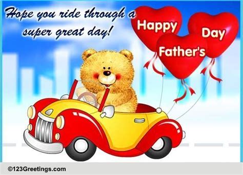 Fathers Day Ride Free Happy Fathers Day Ecards Greeting Cards 123