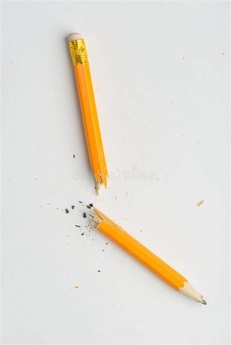 Broken In Half Pencil Stock Image Image Of Notepad 140216143