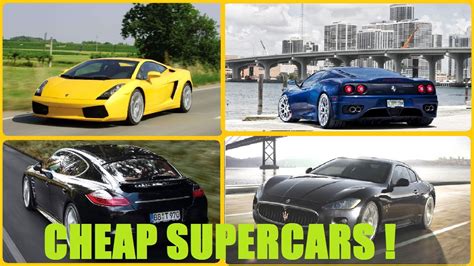 Top 5 Supercars You Can Own Without Being Rich Cheap Supercars Under