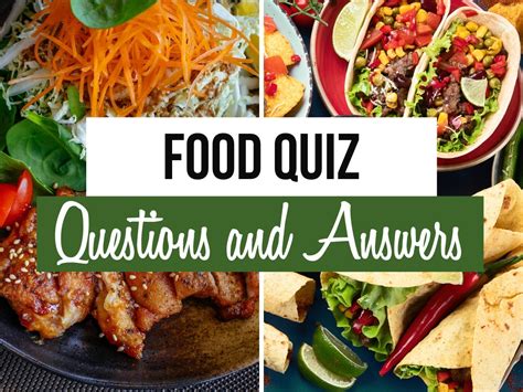 The Ultimate Food Quiz 100 Questions And Answers Quiz Trivia Games